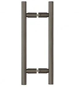 Chrome 8 inch ladder style tubular back to back handle<