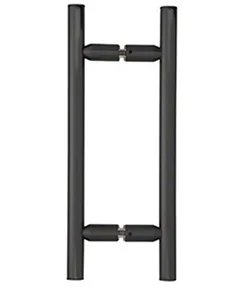 Brushed Nickel 8 inch ladder style tubular back to back handle<