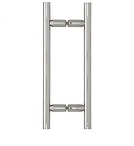 Matte Black 8 inch ladder style tubular back to back handle<