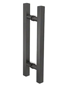 Chrome 8 inch square ladder pull back to back handle