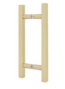 Brushed Nickel 24 inch ladder pull tubular back to back handle